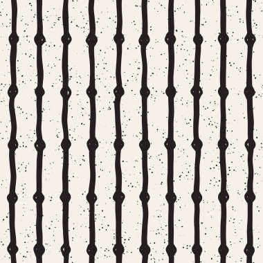 Elle çizilmiş çizgiler seamless grungy modeli. Soyut geometrik yinelenen kiremit doku siyah beyaz.