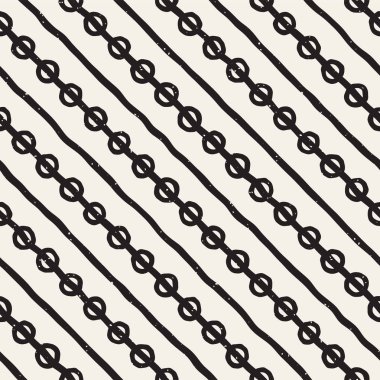 Elle çizilmiş çizgiler seamless grungy modeli. Soyut geometrik yinelenen kiremit doku siyah beyaz.