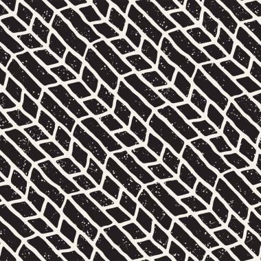 Basit mürekkep geometrik desen. Tek renkli siyah ve beyaz konturlar arka plan. Senin tasarı için doku fırça mürekkep el çekilmiş