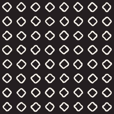 El çizimi pürüzsüz desen. Soyut geometrik şekiller arka plan siyah ve beyaz. Vektör etnik stil kirli dokusu.