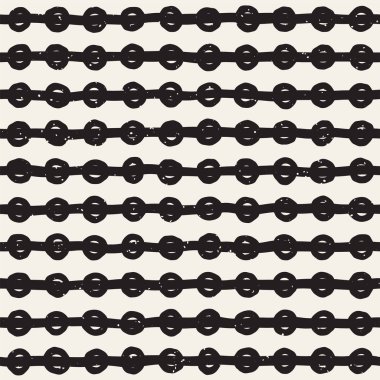 El çizimi pürüzsüz desen. Soyut geometrik şekiller arka plan siyah ve beyaz. Vektör etnik stil kirli dokusu.