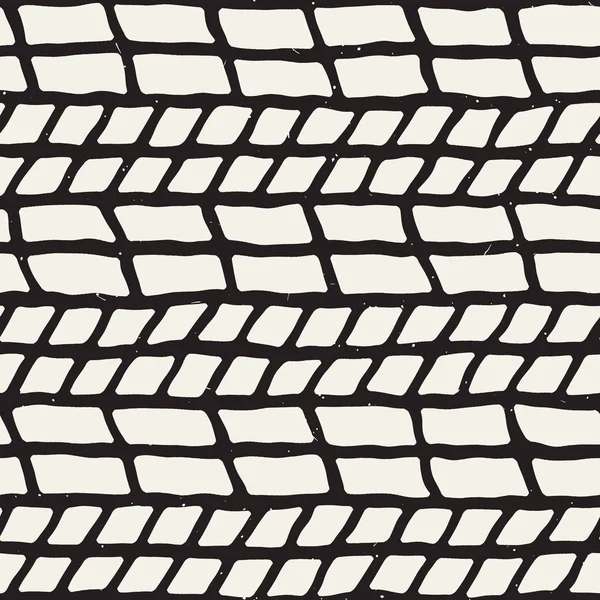 Modello Geometrico Semplice Inchiostro Sfondo Bianco Nero Monocromatico Inchiostro Disegnato — Vettoriale Stock