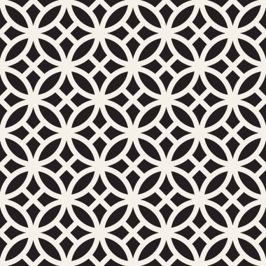 Vektör kusursuz desen. Modern stil soyut doku. Çizgili elementten geometrik fayanslar tekrarlanıyor