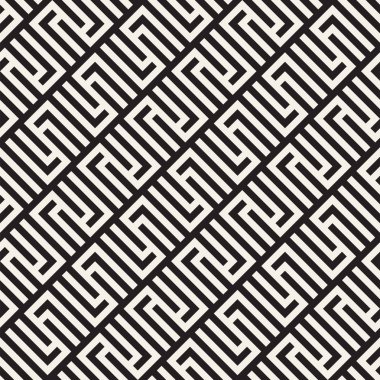 Vektörsüz ince kafes deseni. Monokrom sarmallı modern stil dokusu. Geometrik ızgara tekrarlanıyor. Basit grafik tasarım arkaplanı. 