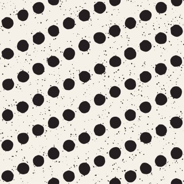 El çizimi pürüzsüz desen. Soyut geometrik şekiller arka plan siyah ve beyaz. Vektör etnik stil kirli dokusu.