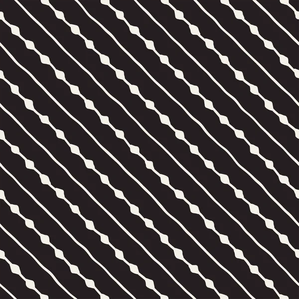 El çizimi pürüzsüz desen. Soyut geometrik şekiller arka plan siyah ve beyaz. Vektör etnik stil kirli dokusu.