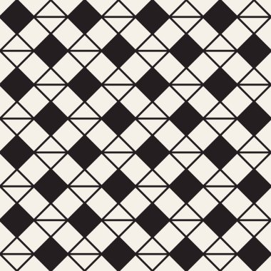 Vektör kusursuz desen. Modern stil soyut doku. Çizgili elementten geometrik fayanslar tekrarlanıyor