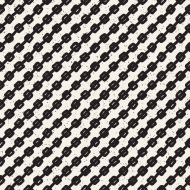 Elle çizilmiş çizgiler seamless grungy modeli. Soyut geometrik yinelenen kiremit doku siyah beyaz.