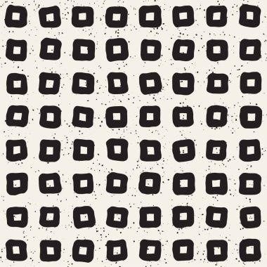 Elle çizilmiş çizgiler seamless grungy modeli. Soyut geometrik yinelenen kiremit doku siyah beyaz.