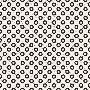 El çizimi pürüzsüz desen. Soyut geometrik şekiller arka plan siyah ve beyaz. Vektör etnik stil kirli dokusu.