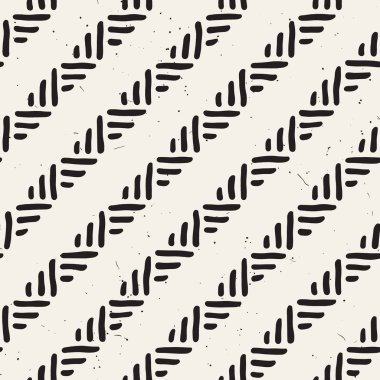 Kesintisiz geometrik doodle desen siyah ve beyaz. Adstract el çizilmiş çizgiler retro doku.