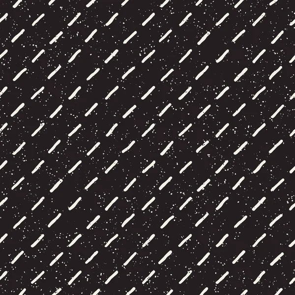 손으로 솔기없는 흑백으로 기하학적 형태의 배경을 추상화 스타일 Grungy 텍스처 — 스톡 벡터