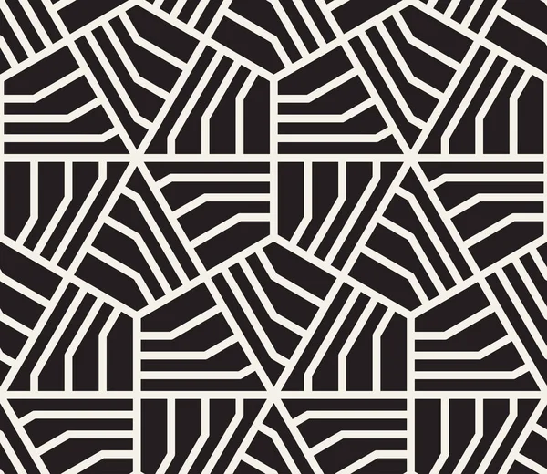 Vektör kusursuz desen. Modern stil soyut doku. Çizgili elementten geometrik fayanslar tekrarlanıyor