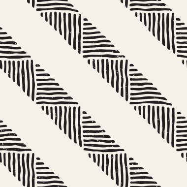 Kesintisiz geometrik doodle desen siyah ve beyaz. Adstract el çizilmiş çizgiler retro doku.