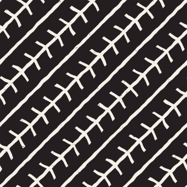 Basit mürekkep geometrik desen. Tek renkli siyah ve beyaz konturlar arka plan. Senin tasarı için doku fırça mürekkep el çekilmiş