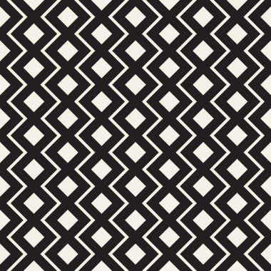 Vektör kusursuz desen. Modern stil soyut doku. Çizgili elementten geometrik fayanslar tekrarlanıyor