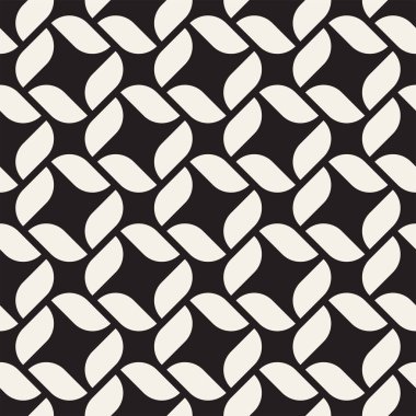 Vektörsüz mozaik çizgiler. Modern stil soyut doku. Çizgili elementlerle geometrik fayanslar tekrarlanıyor