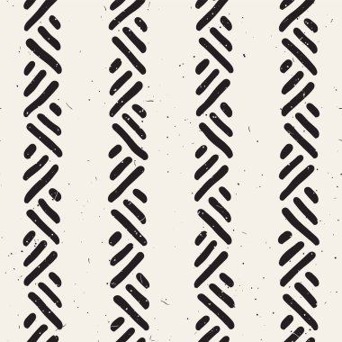 Kesintisiz geometrik doodle desen siyah ve beyaz. Adstract el çizilmiş çizgiler retro doku.