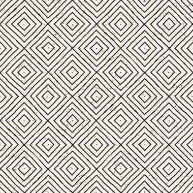 Elle çizilmiş sorunsuz yinelenen desen fayans hatları ile. Freehand mürekkep fırçası arka plan dokusu.