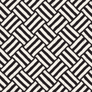 Elle çizilmiş sorunsuz yinelenen desen fayans hatları ile. Freehand mürekkep fırçası arka plan dokusu.