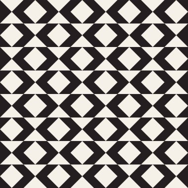 Vektör kusursuz desen. Modern stil soyut doku. Çizgili elementten geometrik fayanslar tekrarlanıyor