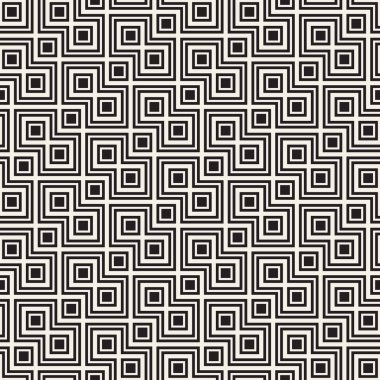 Vektör kusursuz desen. Modern stil soyut doku. Çizgili elementten geometrik fayanslar tekrarlanıyor