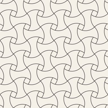 Vektör kusursuz desen. Modern stil soyut doku. Çizgili elementten geometrik fayanslar tekrarlanıyor