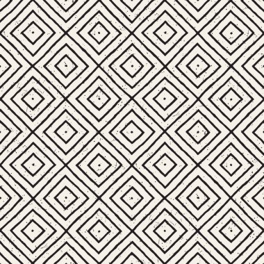 Elle çizilmiş sorunsuz yinelenen desen fayans hatları ile. Freehand mürekkep fırçası arka plan dokusu.