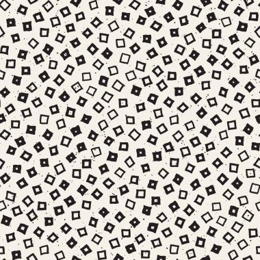 Elle çizilmiş siyah beyaz mürekkep soyut, pürüzsüz desen. Vektör stili grunge dokusu. Tek renkli geometrik dağınık şekiller boya fırça çizgileri