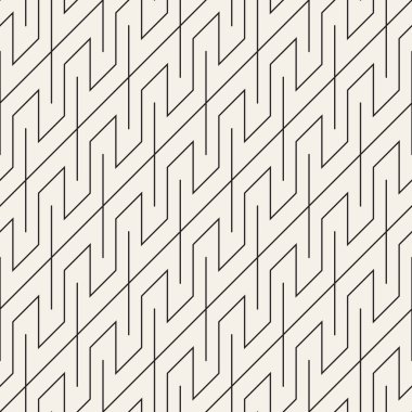 Vektör kusursuz desen. Modern stil soyut doku. Çizgili elementten geometrik fayanslar tekrarlanıyor