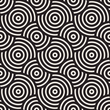 Vektör kusursuz desen. Modern stil soyut doku. Çizgili elementten geometrik fayanslar tekrarlanıyor
