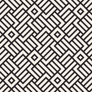 Vektör seamless modeli. Etnik şık Soyut doku. Geometrik fayans gelen çizgili öğe yinelenen