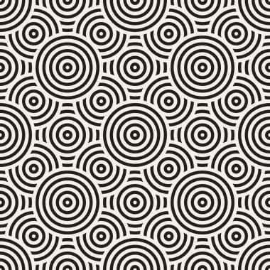Vektör kusursuz desen. Modern stil soyut doku. Çizgili elementten geometrik fayanslar tekrarlanıyor