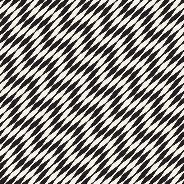 波浪条纹矢量无缝模式 复古波浪雕刻纹理 几何的之字形线条设计 — 图库矢量图片