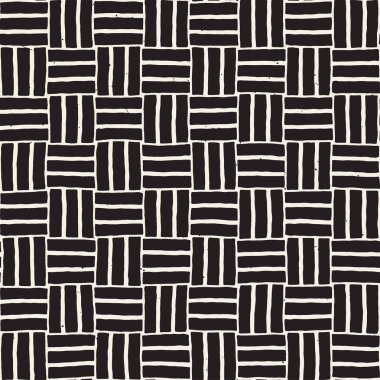 Elle çizilmiş sorunsuz yinelenen desen fayans hatları ile. Freehand mürekkep fırçası arka plan dokusu.