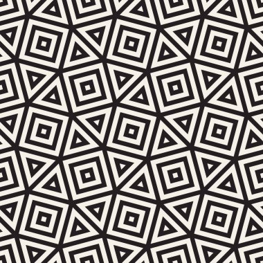 Vektör kusursuz desen. Modern stil soyut doku. Çizgili elementten geometrik fayanslar tekrarlanıyor