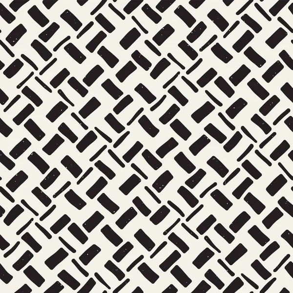 Hand Drawn Seamless Repeating Pattern Lines Tiling Grungy Freehand Ink — Stock Vector