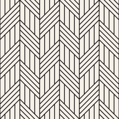 Vektör kusursuz desen. Modern stil soyut doku. Çizgili elementten geometrik fayanslar tekrarlanıyor