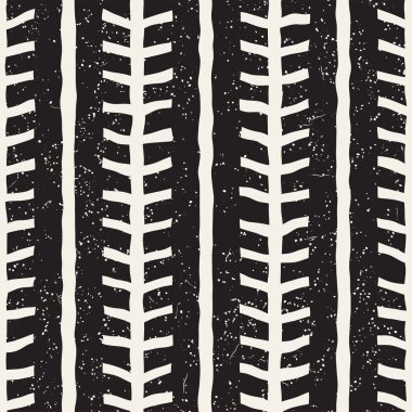 Basit mürekkep geometrik desen. Tek renkli siyah ve beyaz konturlar arka plan. Senin tasarı için doku fırça mürekkep el çekilmiş