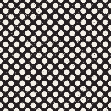 Elle çizilmiş stil etnik seamless modeli. Grungy geometrik şekiller arka plan siyah ve beyaz.