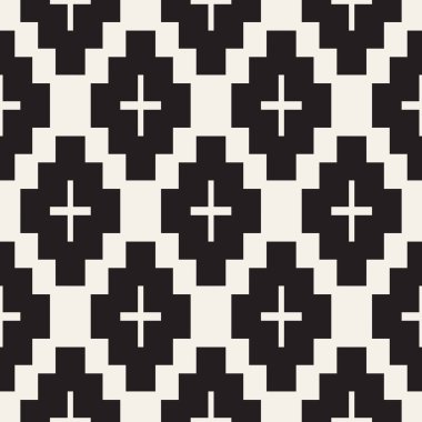 Kesintisiz yüzey geometrik tasarım. Yinelenen süsleme arka plan döşer. Vektör simetrik şekiller desen