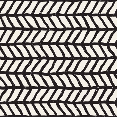 Basit mürekkep geometrik desen. Tek renkli siyah ve beyaz konturlar arka plan. Senin tasarı için doku fırça mürekkep el çekilmiş