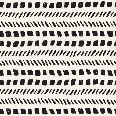 Basit mürekkep geometrik desen. Tek renkli siyah ve beyaz konturlar arka plan. Senin tasarı için doku fırça mürekkep el çekilmiş