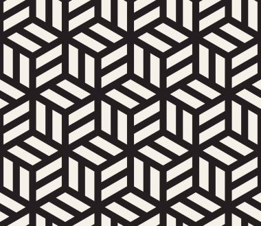 Vektör kusursuz desen. Modern stil soyut doku. Çizgili elementten geometrik fayanslar tekrarlanıyor