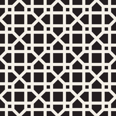 Vektör kusursuz desen. Modern stil soyut doku. Çizgili elementten geometrik fayanslar tekrarlanıyor