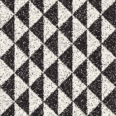 Gürültülü soyut geometrik şekiller arka plan dokulu. Vektör Dikişsiz vintage grungy desen.