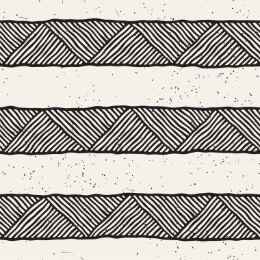 Kesintisiz geometrik doodle desen siyah ve beyaz. Adstract el çizilmiş çizgiler retro doku.