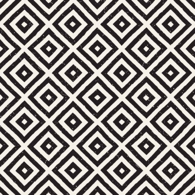 Elle çizilmiş sorunsuz yinelenen desen fayans hatları ile. Freehand mürekkep fırçası arka plan dokusu.