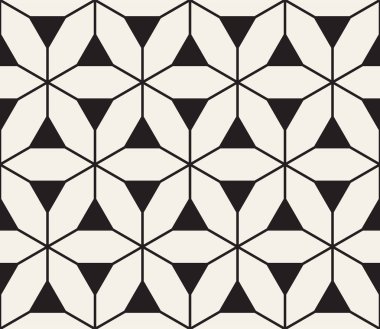 Vektör kusursuz desen. Modern stil soyut doku. Çizgili elementten geometrik fayanslar tekrarlanıyor