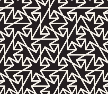 Vektör kusursuz desen. Modern stil soyut doku. Çizgili elementten geometrik fayanslar tekrarlanıyor
